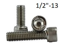 Socket Cap Screw, 1/2-13 UNC, <span style=font-family: Arial; color: #D85906>316</span> Stainless